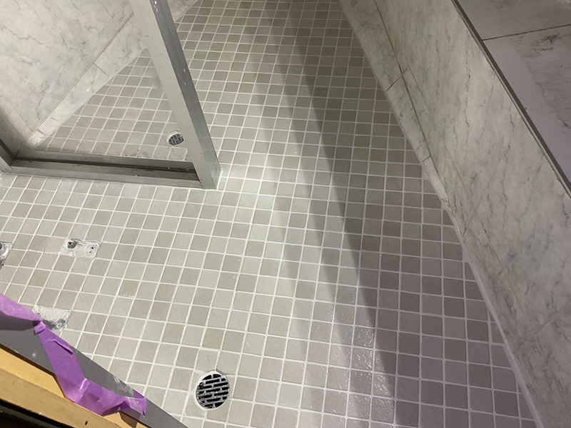 浴室タイル施工写真